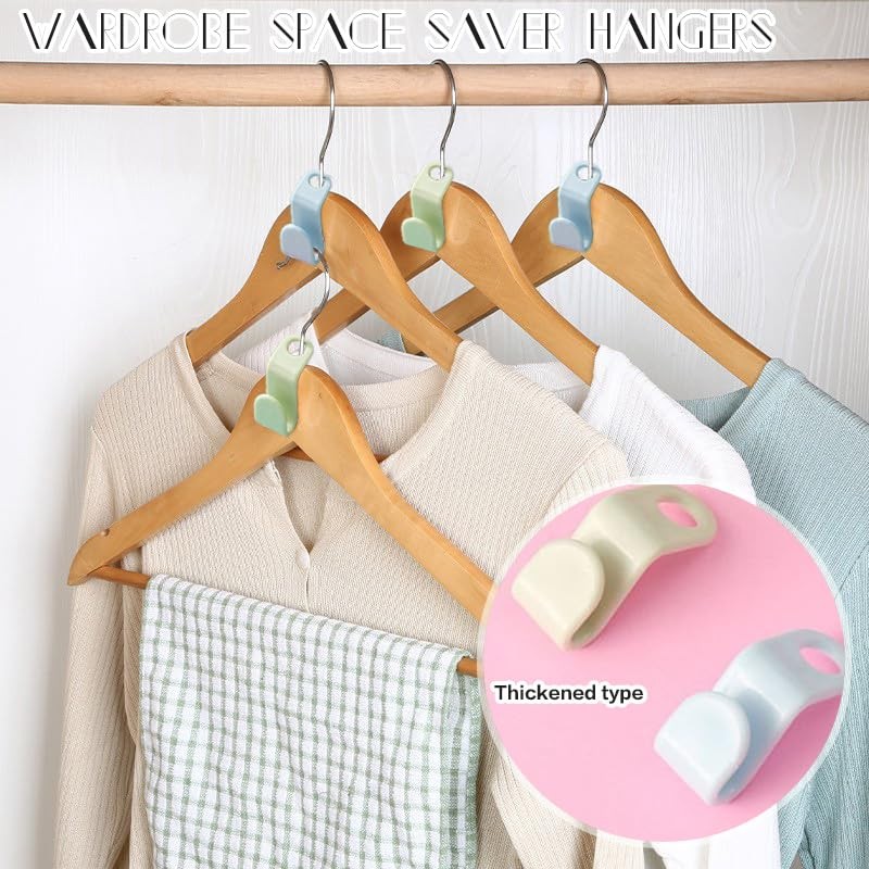 Clothes Coat Hanger Hangers Connector Hooks Wardrobe Space Savers Saving