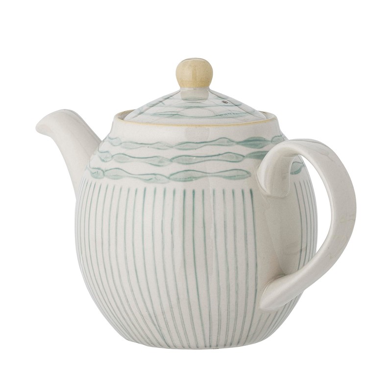 Bloomingville Maple 82058612 Teapot Stoneware in Blue with a Volume