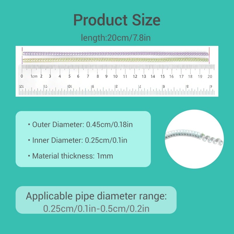 Apuozhi 12 Pack Oxygen Tubing Support, Prevents Kinks Tubing Accessories
