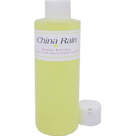 China Rain Scented Body Oil Fragrance [Flip Cap - Yellow - 4 oz.] - ID#30277