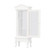 1:12 Doll House Miniature Cabinet Wooden Simulation White Arc Roof