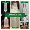 Tupkee Flute Wine Glass Cleaning Brush – Soft Non-Scratch Foam