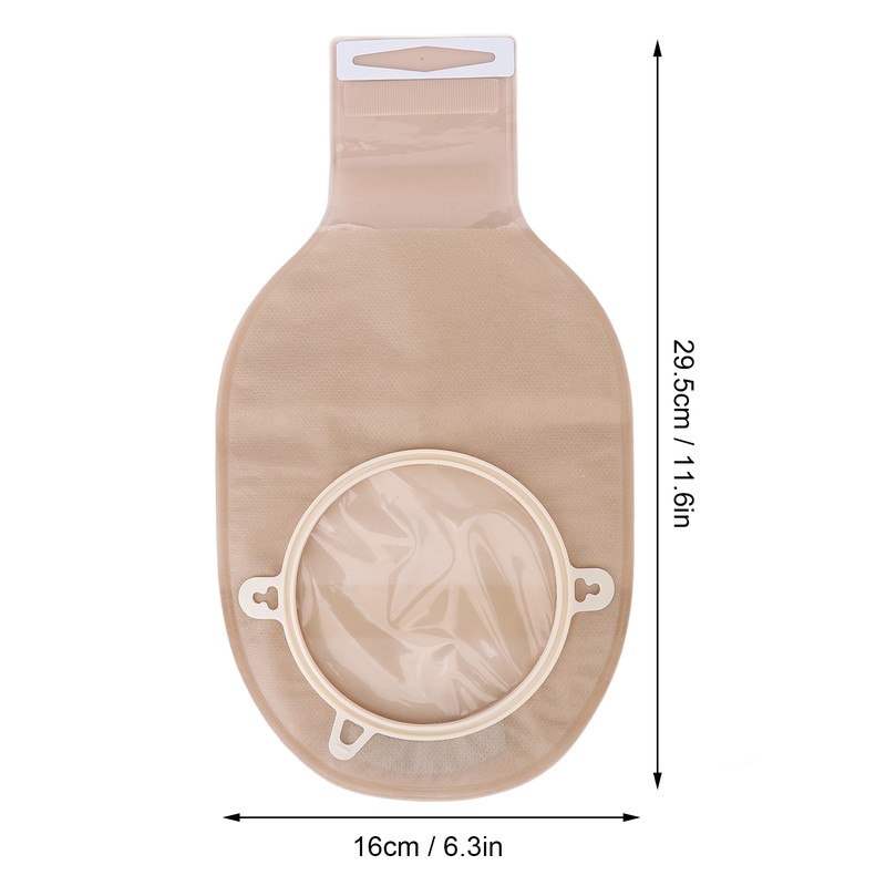 20pcs Drainable Colostomy Pouch Odor Repellent Film Double Sided Soft