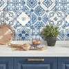 RoomMates Mediterranean Tile Peel And Stick Wallpaper Removable Washable No