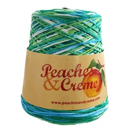 Peaches & Creme Cotton Yarn 14 oz. Cone Emerald Energy