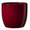 Soendgen Ceramic Flower Pot, Basel Full Colour, Clay, Bordeaux, 14