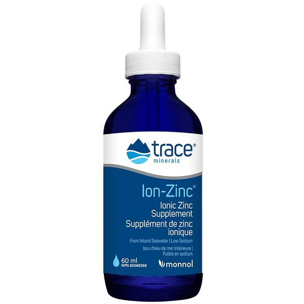 Trace Minerals Research Ion-zinc, 60ml From Inland Seawater | Low Sodium