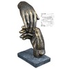 Casablanca Decorative Sculpture Helping Hand Made of Poly with Saying