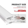 JSIWOTH White D-Shape Weather Stripping 20Ft Self-Adhesive Rubber Seal Strip