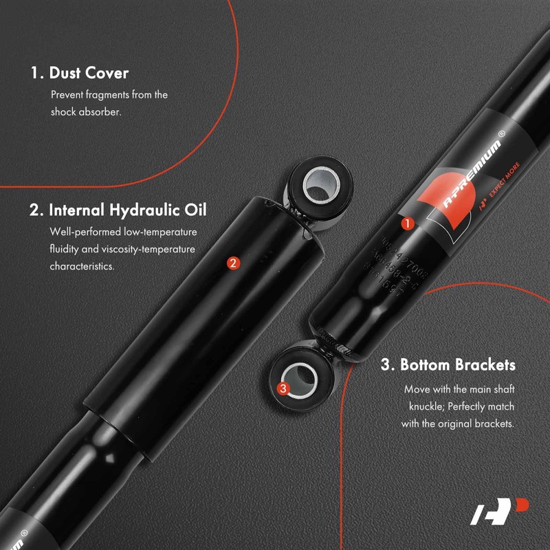 A-Premium Front Pair (2) Shock Absorber Compatible with Freightliner Cascadia
