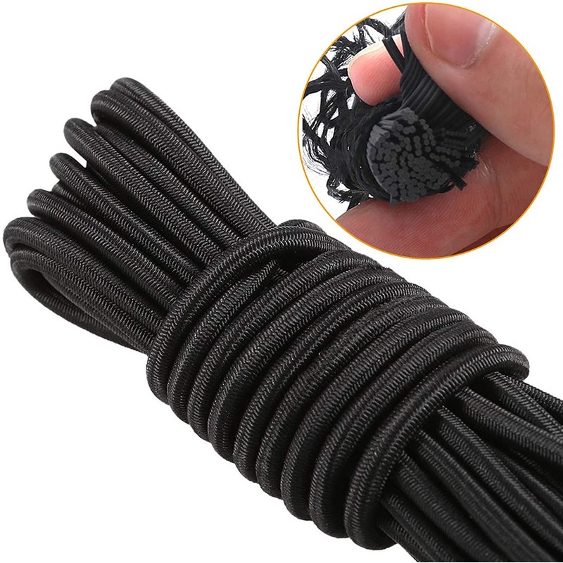 Bungee Shock Cord,Elastic Rope,Bungee Straps,Kayak Elastic Cord,Marine Grade Shock Cord