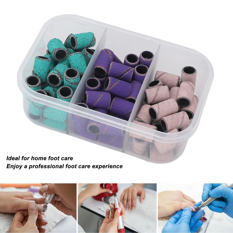 75 Bandas de Lijado para Taladro de Uñas, Juego de