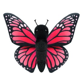 JUSTQUNSEEN 8-Inch Realistic Butterfly Stuffed Animal Plush Toy, Soft Stuffed Insect for Kids & Toddlers, Friendly Educational Model for Science Learning, Halloween Christmas Birthday Gift