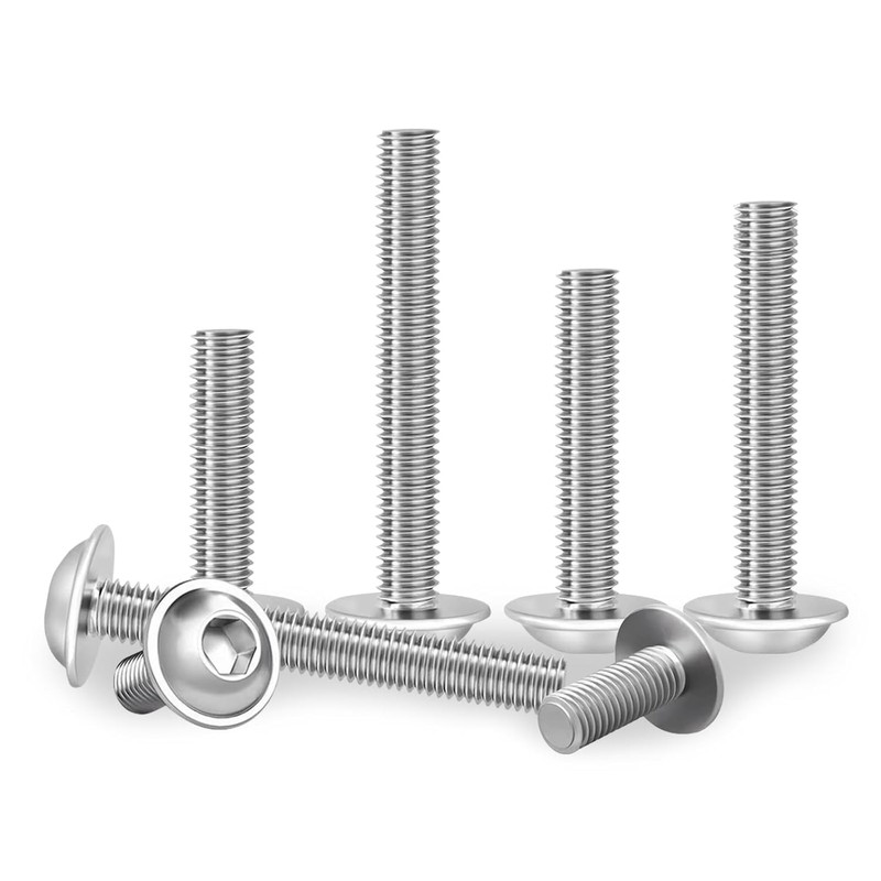 Valorada M5 Bolts, M5 x 20mm Flanged Button Head Socket