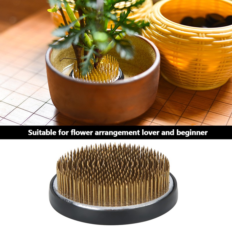 Practical Japanese Round Shape Flower Kenzan Flower Arrangement Holder Needle