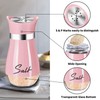 Salt and Pepper Shakers Set,2 PCS Premium Stainless Steel Salt