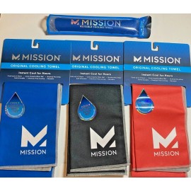 Mission New Mission Cooling Towel Various sizes and colors (Rose/Black/Bl - 10x33 Black