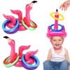 EKKONG 2 Flamingo Inflatable Throwing Game, Ring Toss Game Children,