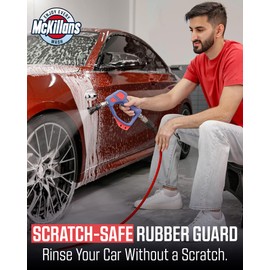 McKillans 40 Degree Pressure Washer Nozzle - Stainless Steel, High-Efficiency Cleaning, Durable Nozzle Guard with Rubberized Protection (4.0 Orifice)