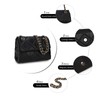 Gladdon Multi Pocket Shoulder Satchel Bag for Women Diamond Pattern