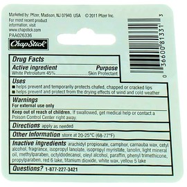 ChapStick Classic, Original Flavor Skin Protectant Flavored Lip Balm Tube,24 Count (Pack of 1)