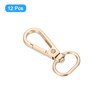 sourcing map 12 Pcs Swivel Clasp Hooks, 0.67 Inch D
