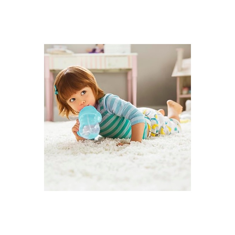 Munchkin Click Lock Weighted Straw Cup, 7 Ounce, 2 Pack,