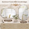 Suidia Bathroom Mirror, 20" x 30" Oval Wall Mirror, Frameless