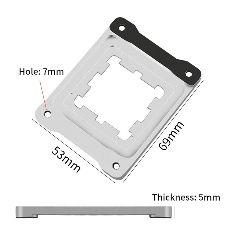 Qunyince AM5 CPU Holder, AM5 Anti-Bending Contact Frame with 4Pcs