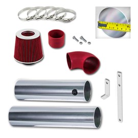 Click2go Cold Air Intake Kit with Reusable Red Filter Compatible with Acura 04-08 TL 3.2L / 07 08 TL Type-S / 05-08 RL 3.5L V6 / 03-07 Accord 3.0L V6