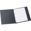 Ring Binder A4 Exquisite 4 Ring Leather Look in Black