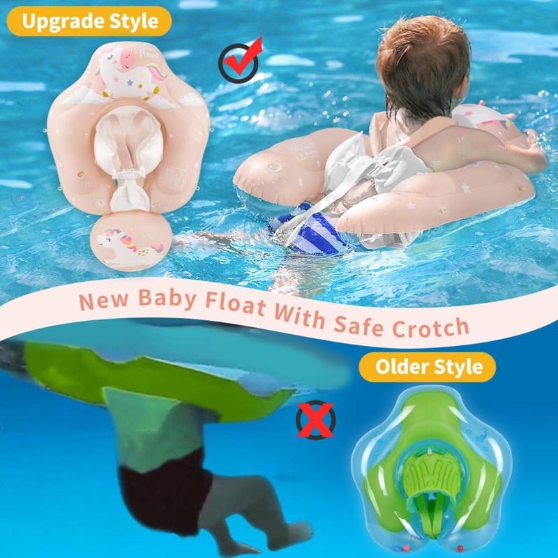 Baby Swimming Float Cartoon Pony Inflatable Baby Pool Float Ring
