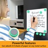 QOJOPU Fridge Magnets 40pcs - Strong Small Round Green Refrigerator