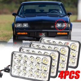 CHUSYYRAY 4PCS 4x6" inch LED Headlights Hi/Lo Fits 1982-1987 Buick Regal Grand National