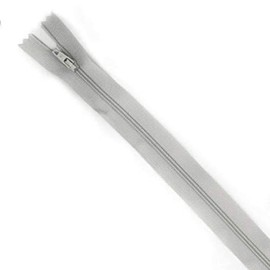 Plush Addict No.3 Close Ended Strong Nylon Zip Fastener for Sewing, Crafts, Clothing and Accessories - Silver Grey - 8" / 20cm