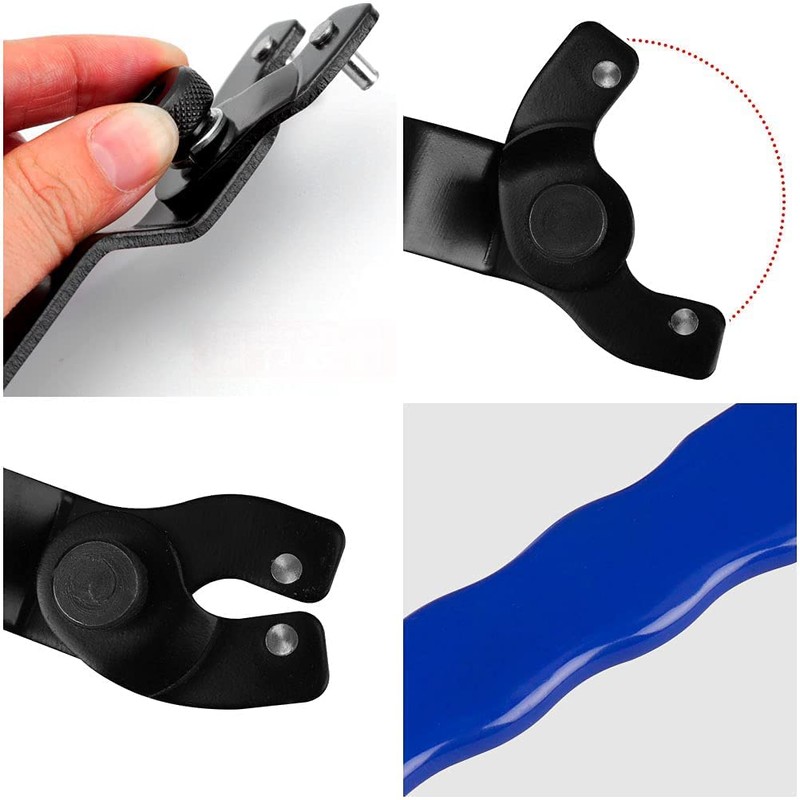 Angle Grinder Adjustable Spanner, Universal 10-52mm Pin Key Wrench Lock-Nut