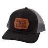 Cinch Denim Black Leather Patch Cap