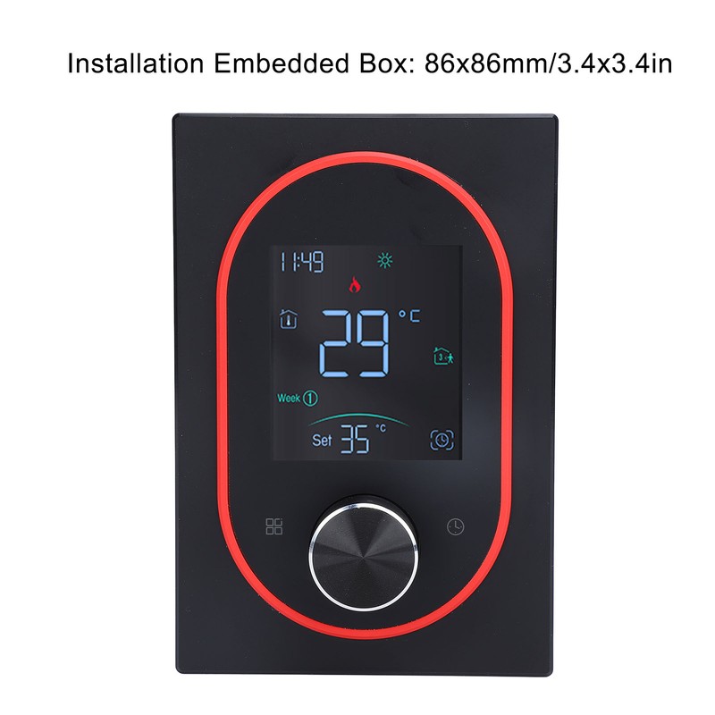 Smart Color Thermostat APP Programmable Touchscreen Knob Control Smart Temperature