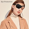 4 pieces black one-eye eye mask, comfortable and breathable, blackout
