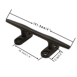 Boat Cleats 4 inch Marine Cleat Stainless Steel Dock Cleats Boat Rope Cleat with Fasteners for Marine, Deck, Nautical Décor 4 pack