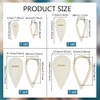 BENECREAT 8 Pcs Wood Macrame Cutting Template, Teardrop and Feather