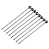 sourcing map Metal Cocktail Picks 8Pcs, Reusable Stainless Steel Cocktail