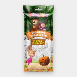 ButtenFilm Polymeric tablecloth 1100x1200x0,060 60/1 Masha and the Bear Happy Harvest