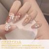 Jie Du 5pcs Nail Art Jewelry Manicure Butterfly Gemstone Three