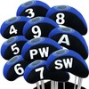 Golf Club Iron Head Covers Set of 10 with Numbers