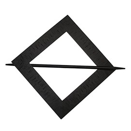 GARDINIA Decorative clip Uranus with rod, curtain tiebacks for decorating fabrics and curtains, external diameter 14.5 cm, metal, black