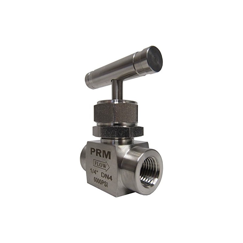 PRM 1/4 Inch Needle Valve, 304 Stainless Steel, Female NPT,