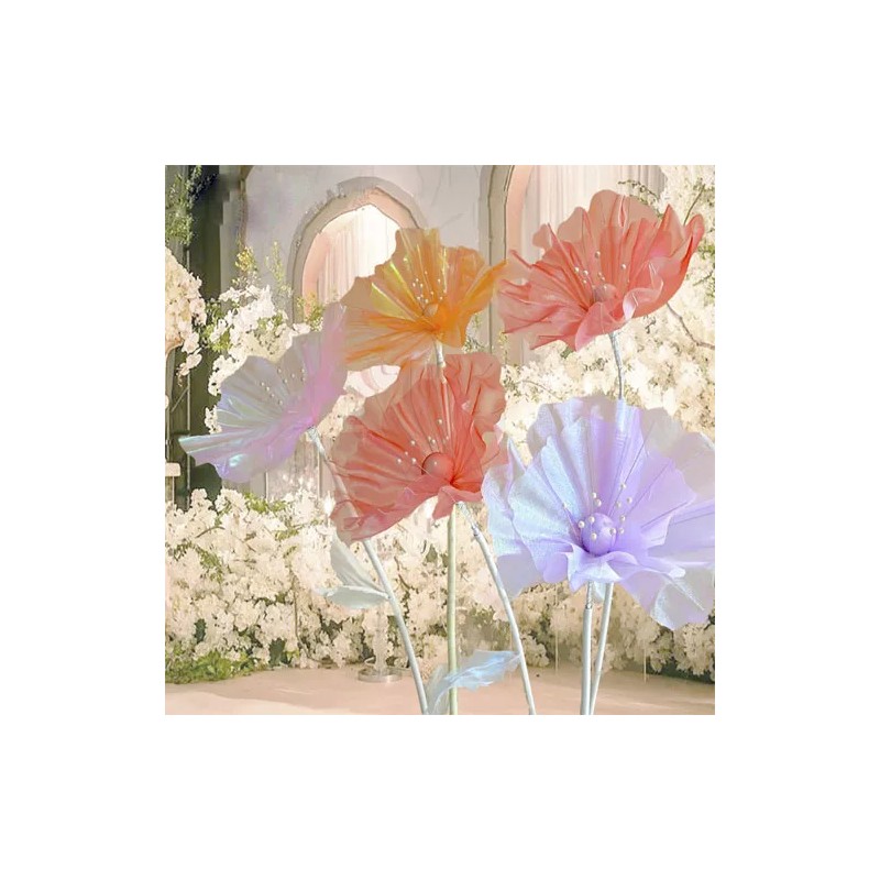 Generic Decoración De Fondo De Boda Con Flores Artificiales Gigantes