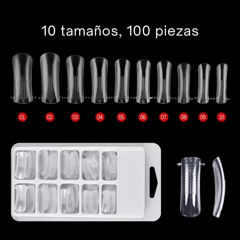 Obp Kit Polygel Color 15ml Nail+100 Tips Dual+5 Pinzas