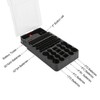 Multi Functional 104 Grids 3 Lights Battery Storage Case Organizer